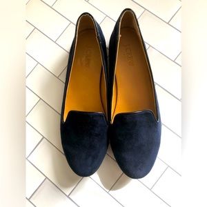 J Crew Navy suede loafer size 9.  Excellent condition barely worn